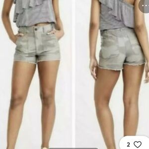 Abercrombie & Fitch Annie High Rise Cut Off Shorts